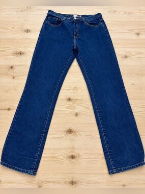 Levi’s 505 Straight Leg Jeans Women’s Size 10M Dark Wash  30.5” Inseam Y2K